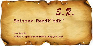 Spitzer Renátó névjegykártya